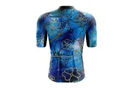 Optimise Floral Cluster Cycle Jersey - Blue | Cycling Jersey | Made in Australia