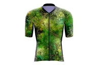 Optimise Floral Cluster Cycle Jersey - Green | Cycling Jersey | Made in Australia