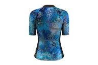 Optimise Cycle Jersey, Floral Cluster - Blue | Made in Australia