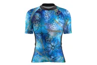 Optimise Cycle Jersey, Floral Cluster - Blue | Cycling Gear
