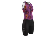 Women's sleeveless triathlon suit featuring Danielle Leedie-Grey's artwork | Flexible payment options| Triathlon Suits
