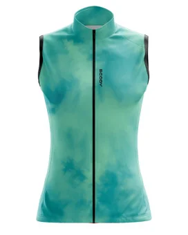 Cycle Gilet with Pockets - Stratus Spearmint, Lightweight, Windproof