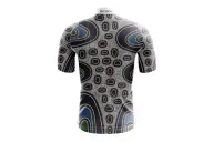Family Mens Cycling Jersey Australian Made Danielle Leedie Gray back | Cycling Gear