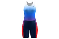 SCODY Women’s Rowing Zoot Suit – Blue/Red Race Fit