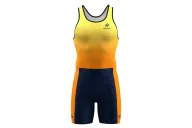 Men’s Rowing Zoot Suit Yellow/Orange – Compressive & Cool