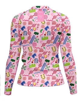 Danielle Leedie Gray's Women Budabai Duru Surf Rashie, UPF50+| Beach Wear