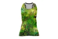 Floral Cluster Run Singlet featuring art by Australian Artist Chloe Hart| Made in Australia | 97% recycled Fabric
