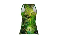 Floral Cluster Run Singlet featuring art by Australian Artist Chloe Hart| Made in Australia | 97% recycled Fabric