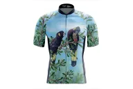 Black Cockatoo Cycle Jersey by Australian Artist Kristy-Ann Duffy