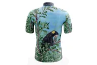 Black Cockatoo Cycle Jersey by Australian Artist Kristy-Ann Duffy