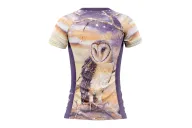 Monty Owl Women's Run Shirt featuring art by Australian Artist Kristy-Ann Duffy| Made in Australia