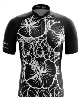 Performance Cycle Jersey Men - Hibiscus by Paul Trotter | Cycling Jersey
