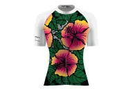 Performance Cycle Jersey Women - Hibiscus Colour Up by Paul Trotter | Cycling Jersey