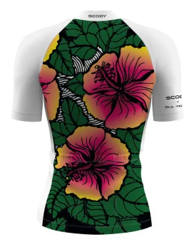 Performance Cycle Jersey Women - Hibiscus Colour Up by Paul Trotter | Cycling Jersey