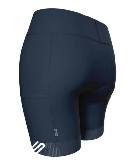 Navy Women's Cycle Shorts with pockets on legs | Scody Made in Australia