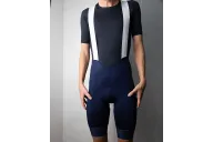 Men’s Navy Cycling Bib Shorts – Seamless Straps | SCODY