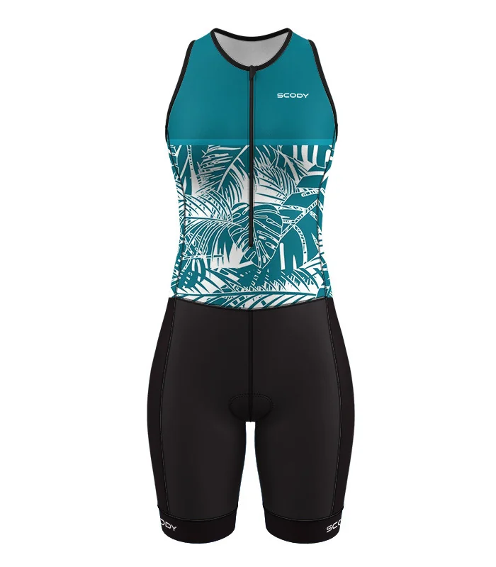 Perform Triathlon Suit, Front Zip - Oasis Teal
