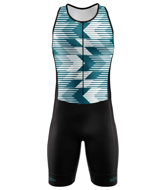 Perform Triathlon Suit, Front Zip - Chevron