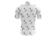 Bin Chicken Cycle Jersey on White - Men