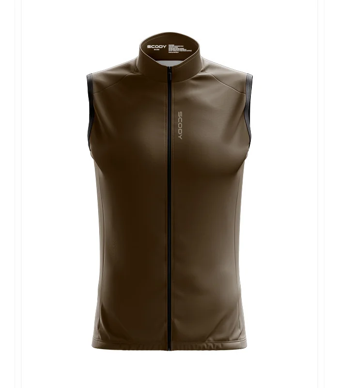 Cycle Gilet with pockets - Staple Earth, Lightweight, Windproof