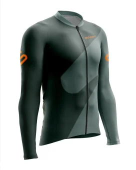 Slide Racing Green Men's L/S Performance Cycle Jersey | Made in Australia