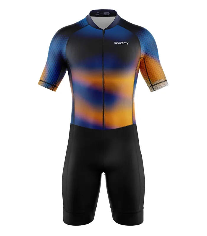 Perform UV Protect Sleeved Triathlon Suit - Honeycomb
