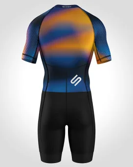 Men's Honeycomb UV Protect triathlon suit for sale at Scody Australia. Flexible payment options available.| Triathlon Gear