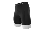 Black Cycle Shorts with white cuffs - Men