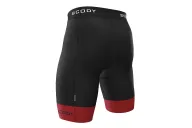 Black Cycle Shorts with Mars Red cuffs - Men