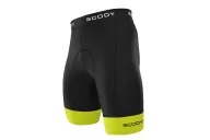 Black Cycle Shorts with Fluoro Yellow cuffs - Men