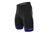 Black Cycle Shorts with Cobalt Blue cuffs - Men
