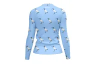 Bin Chicken, Pale Blue Women's Surf Rashie, UPF50+ | Beach Wear