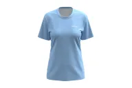 Hibiscus pale blue Run Shirt, Ultra-Light Weight - Women | Running Gear