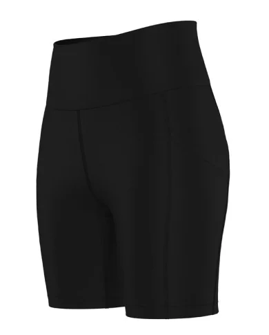Pure Black Medium Rise Tights | Running Gear