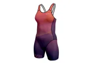 Women's Daybreak triathlon suit w open back with modesty panel