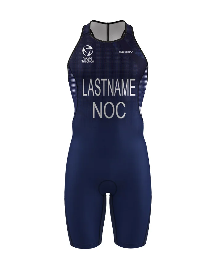 WT Compliant Named Triathlon Suit, Swim Optimised, Dark Global, Men