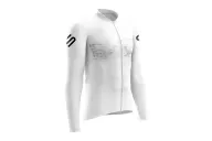 Staple White Men's L/S Performance Cycle Jersey | Made in Australia