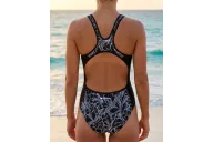 Lily Black triathlon swim suit (image generated using design agent)