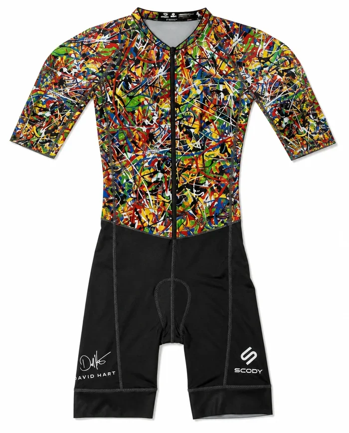 Swift Triathlon Suit Sleeves And 3/4 Zip - Men
