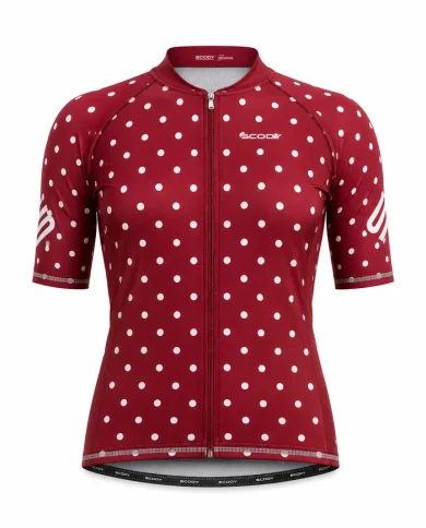 Claret Dots Triathlon Suit | SCODY Australia
