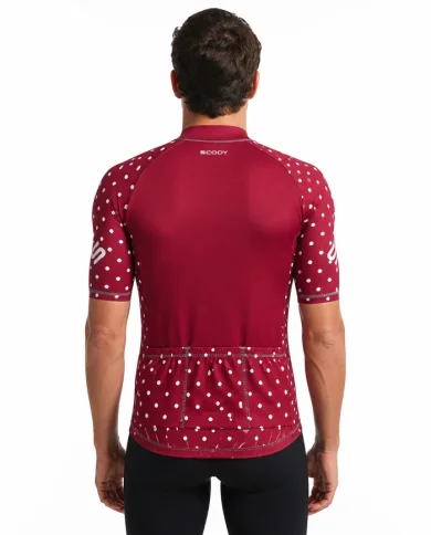 Claret Dots Triathlon Suit | SCODY Australia