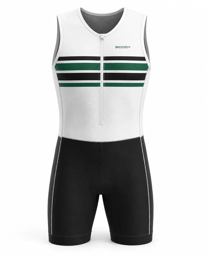 Perform Triathlon Suit Front Zip Sleeveless - Men - Varsity Stripe