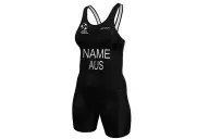 Pure Black World Triathlon Compliant Elite Open Back Triathlon Suit | Triathlon Gear