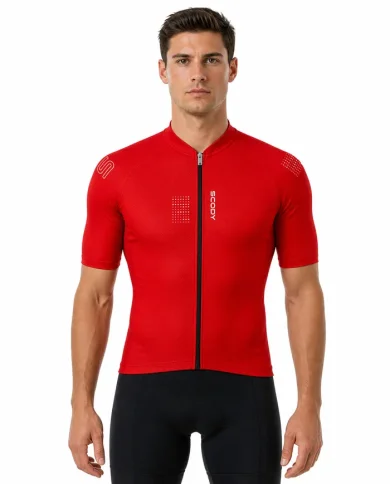 Red Cycling Jersey | SCODY Australia