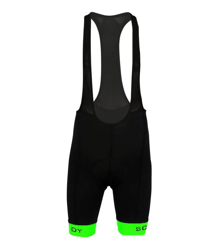 Black Cycle Bib Shorts, X-Opaque Cuff, Choose Cuff Colour