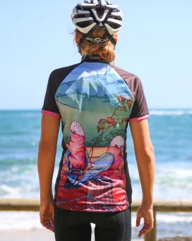 Galah Cycle Jersey designed by Kristy-Ann Duffy