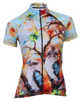 Regeneration - Kookaburras in regenerating landscape Cycle Jersey - Women