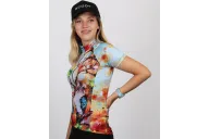 Regeneration Left Side Detail - Kookaburras in regenerating landscape Cycle Jersey - Women